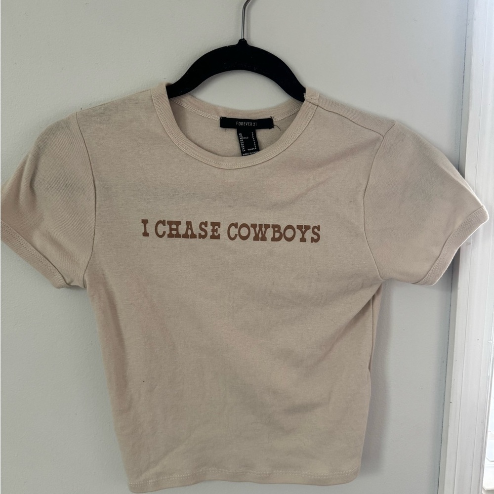 Forever 21 Beige Graphic Tee